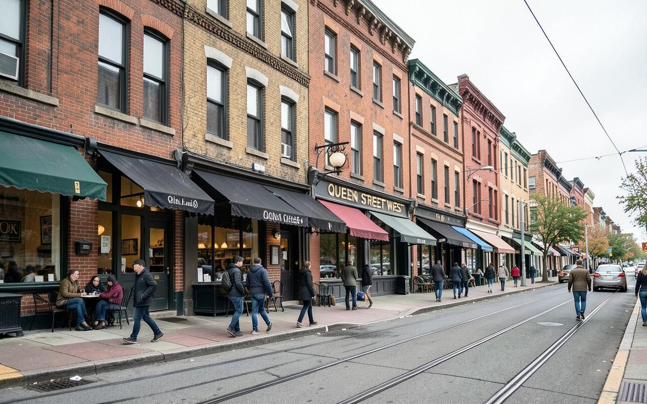 Street view of Queen West